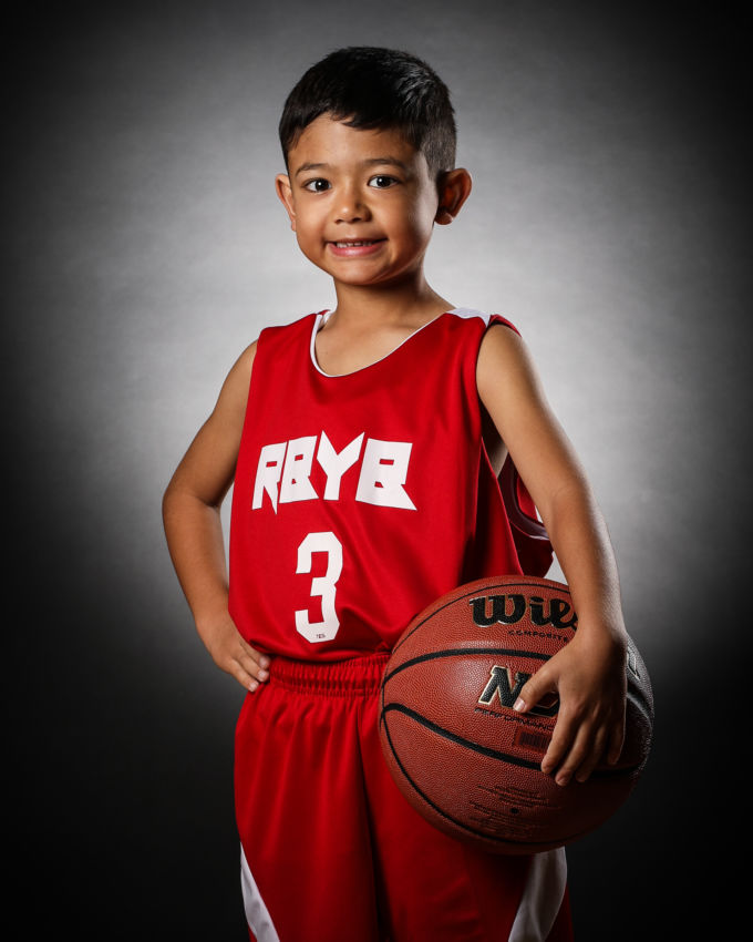 youth sports portrait pose