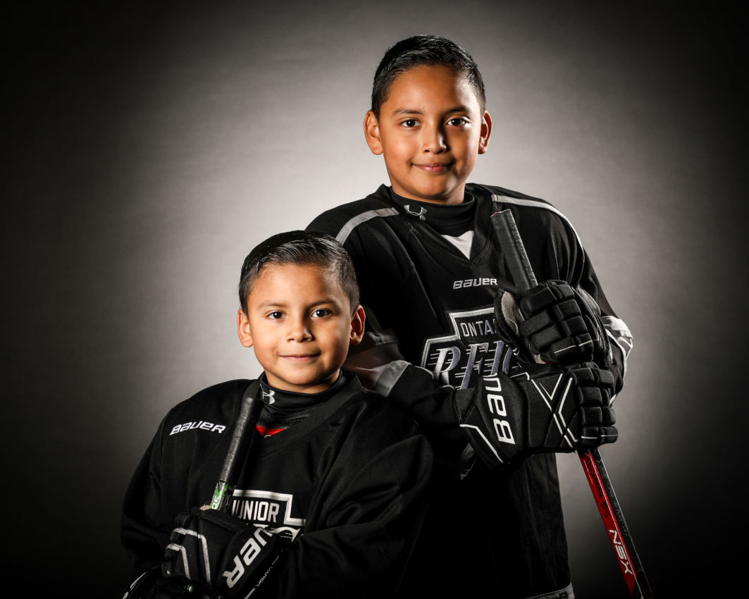 youth sports portrait pose