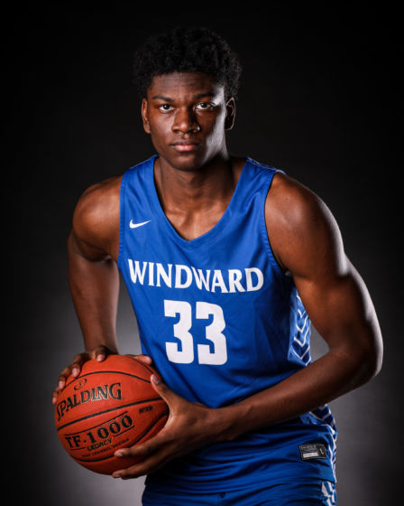 High School sport portrait male basketball