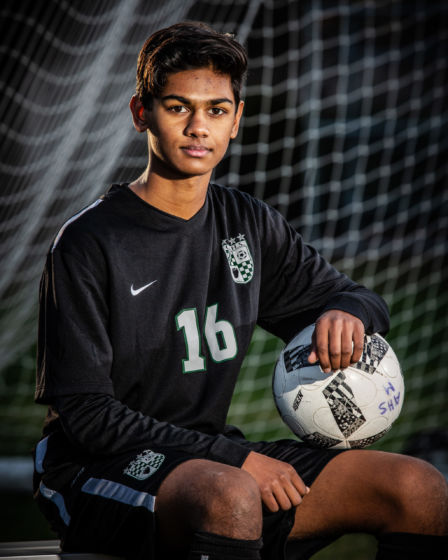 High School sport portrait soccer