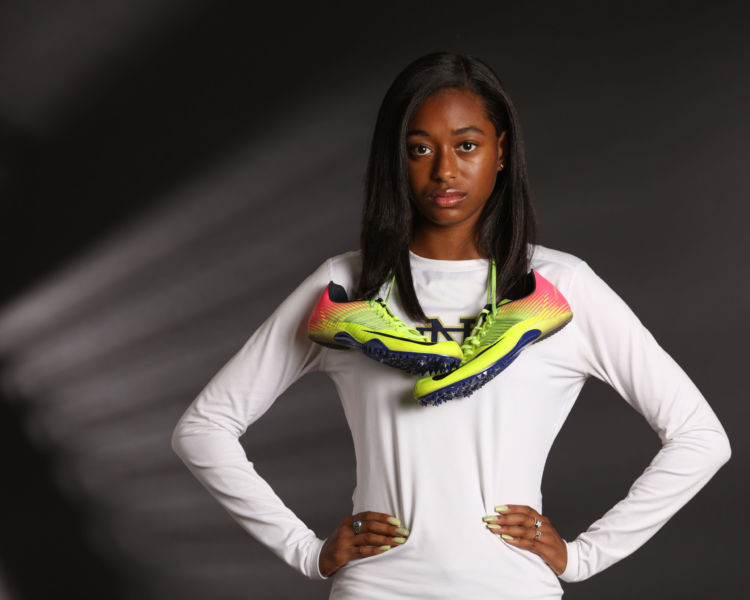 High School sport portrait female track
