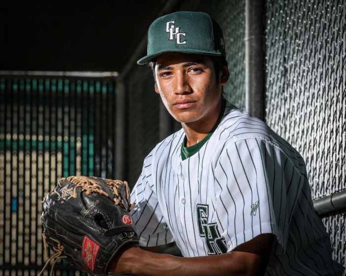 High School sport portrait baseball male