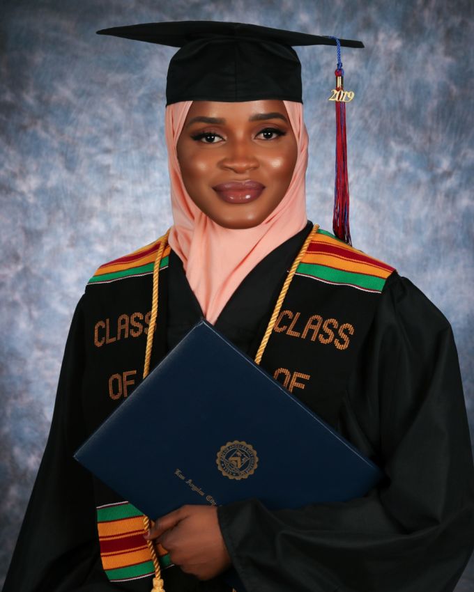 cap and gown portrait