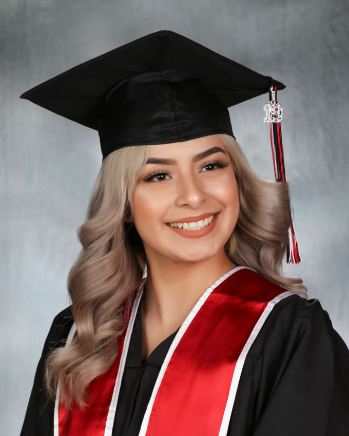 cap and gown portrait