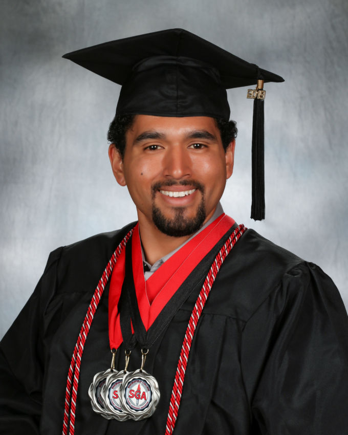 cap and gown portrait
