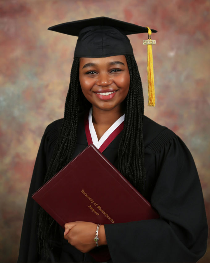 cap and gown portrait