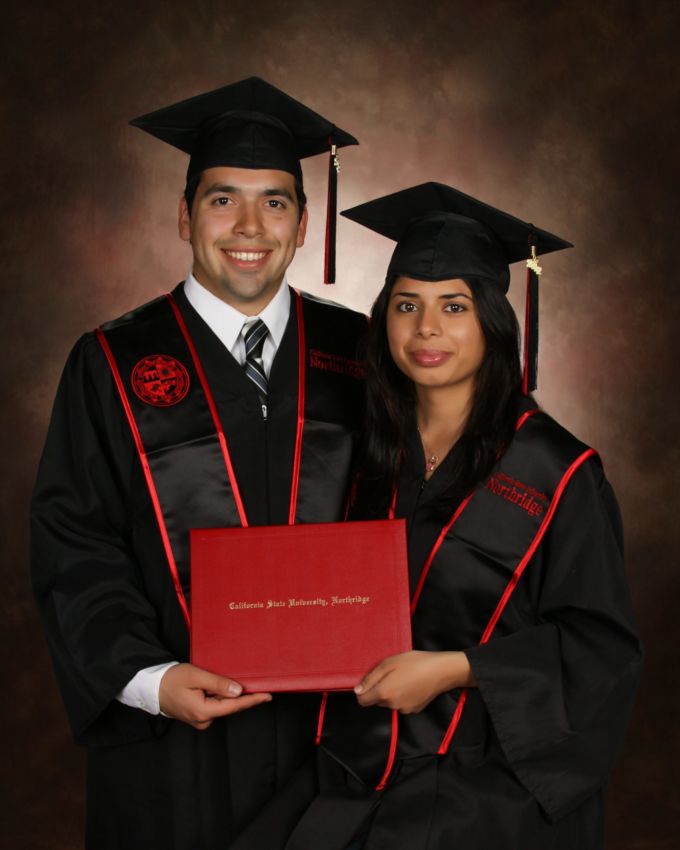 cap and gown portrait