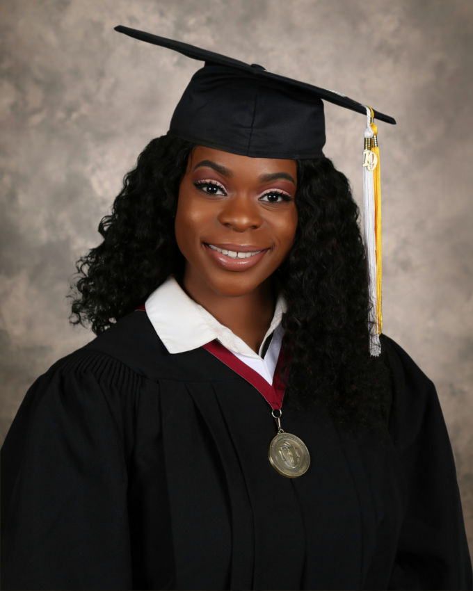 cap and gown portrait