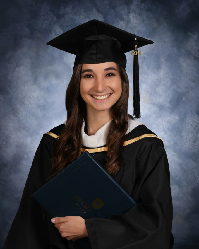 cap and gown portrait