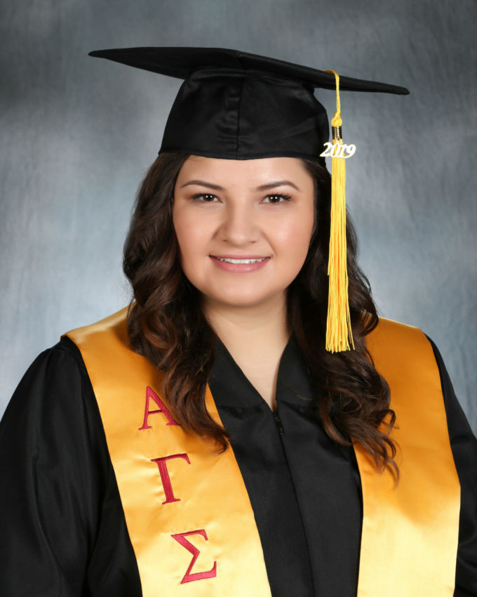 cap and gown portrait