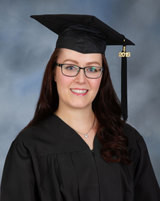 cap and gown portrait