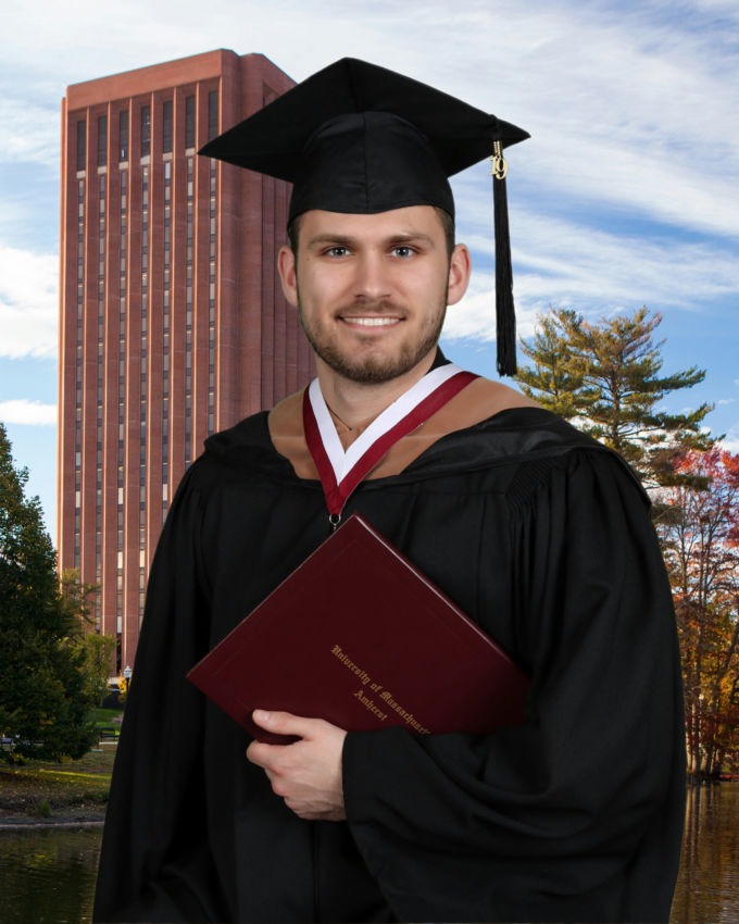 cap and gown portrait