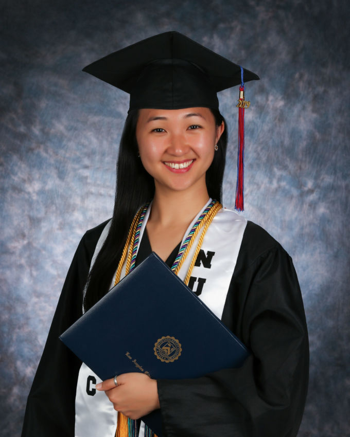 cap and gown portrait