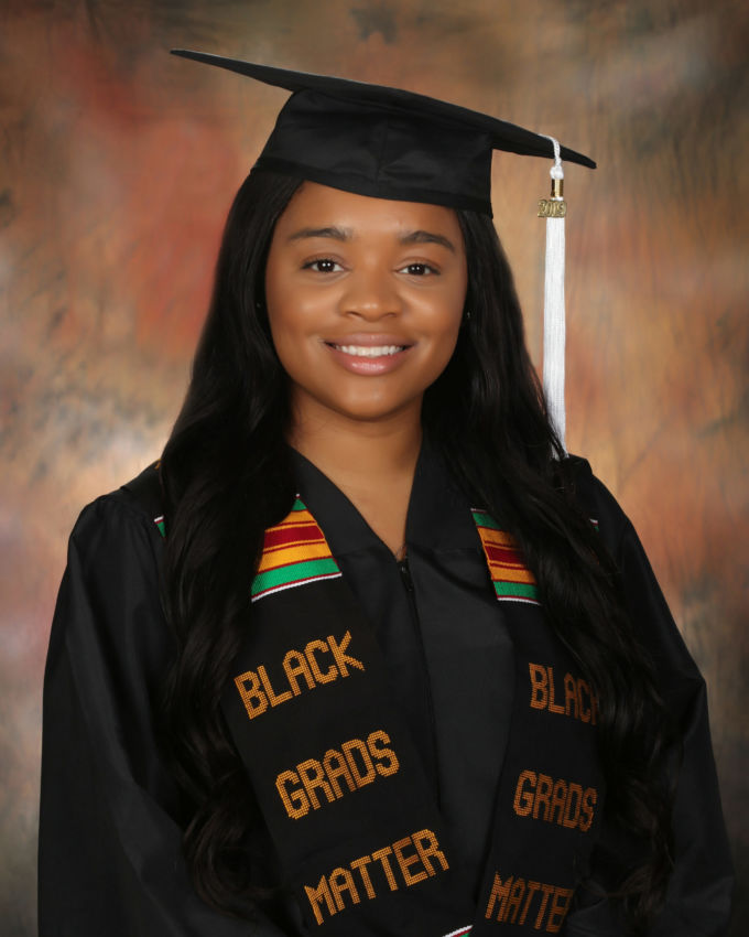 cap and gown portrait