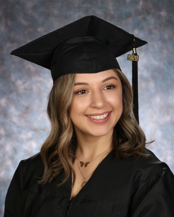 cap and gown portrait
