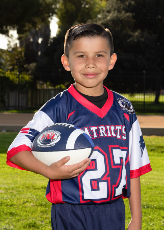 youth sports portrait pose
