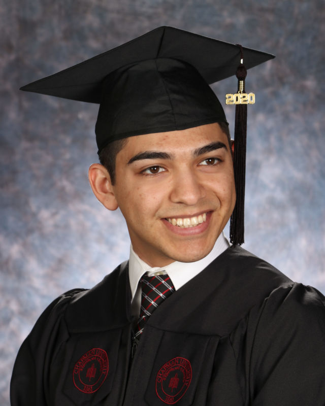 cap and gown portrait