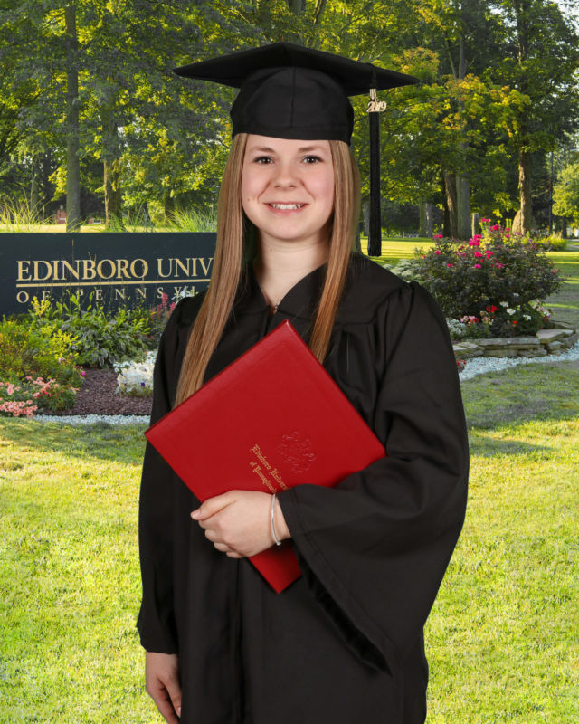 cap and gown portrait